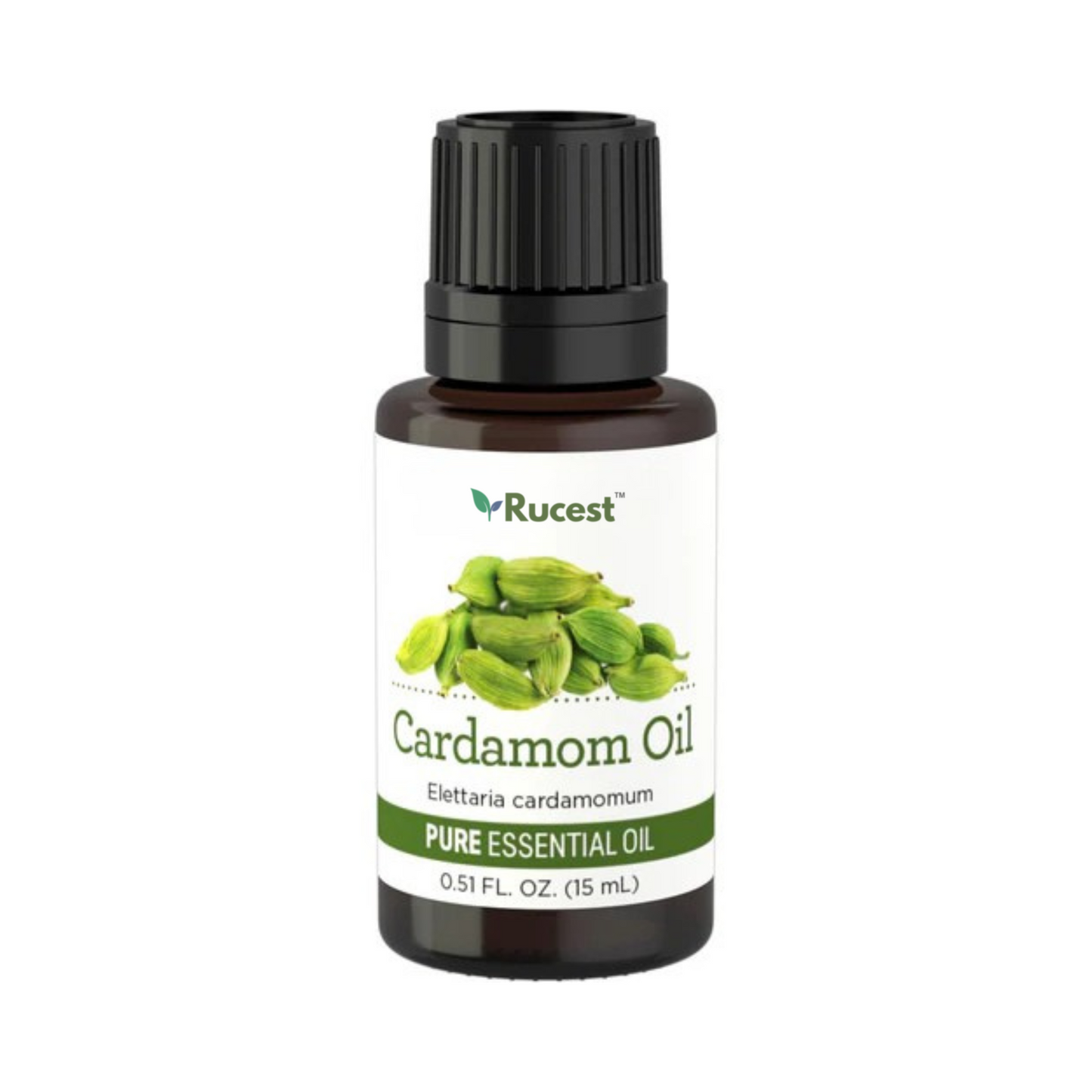Cardamom Pure Essential Oil (GC/MS Tested), 1/2 fl oz (15 mL) Dropper Bottle