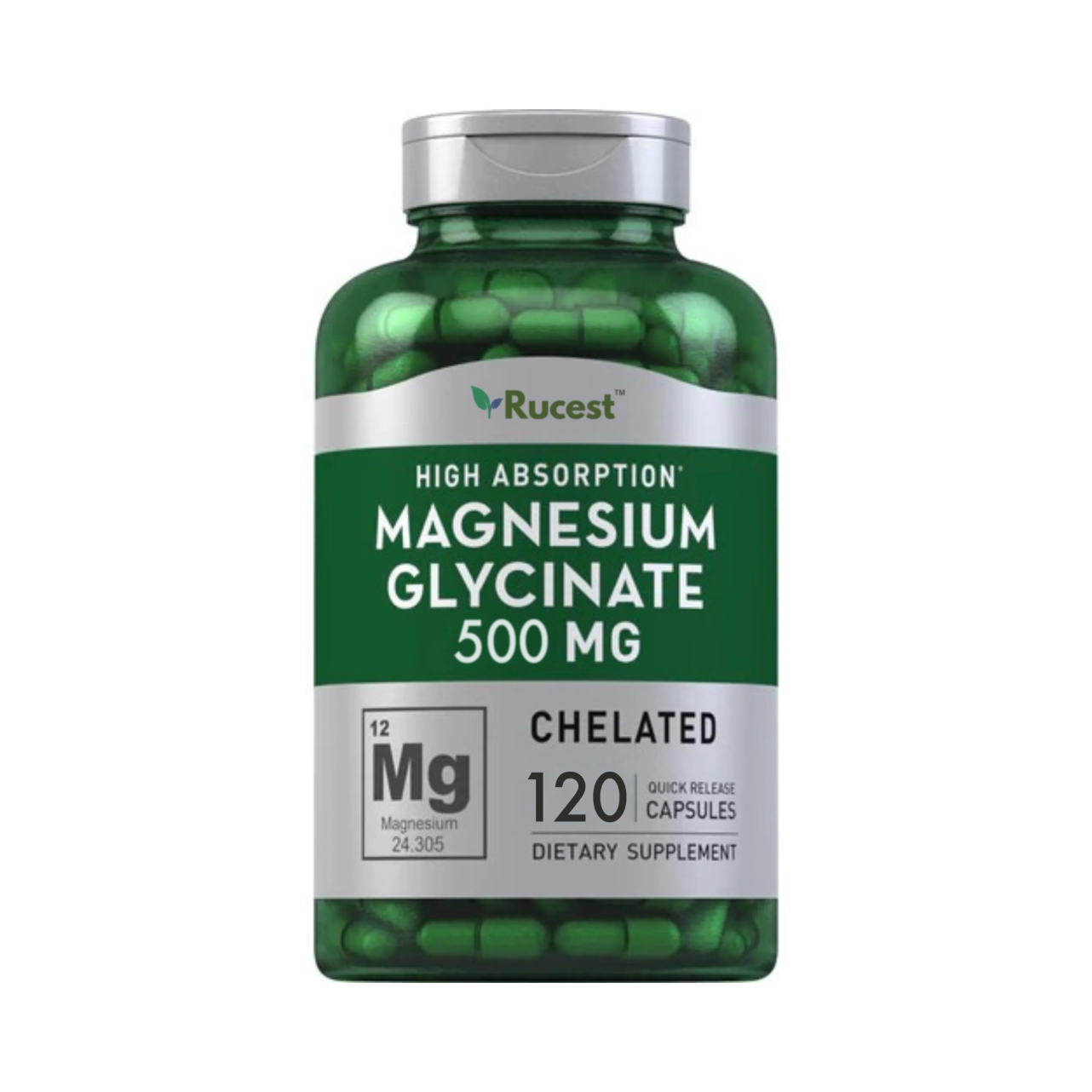 Rucest™Magnesium Glycinate, 750 mg, 200 Quick Release Capsules
