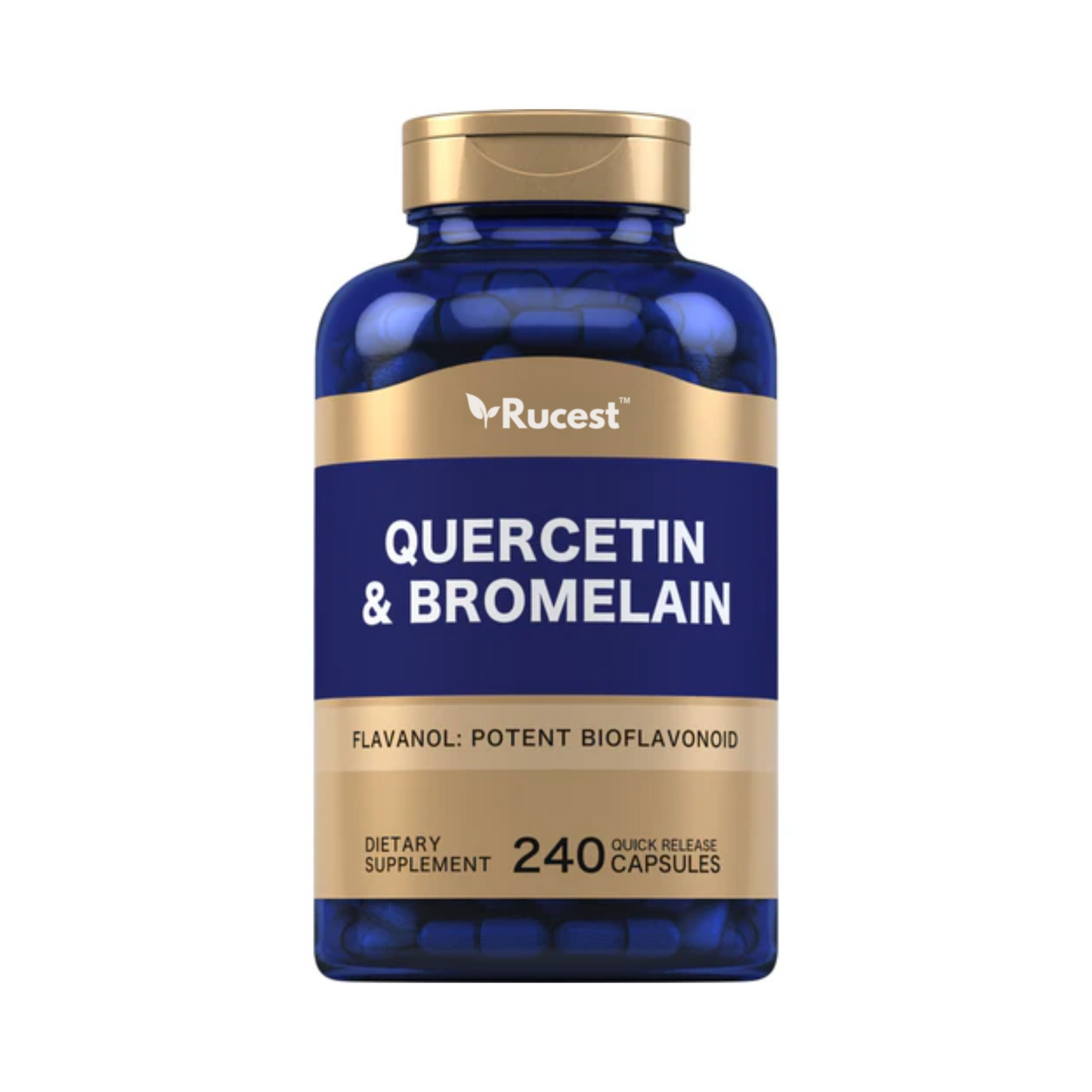 Quercetin Plus Bromelain, 360 mg (per serving), 240 Quick Release Capsules