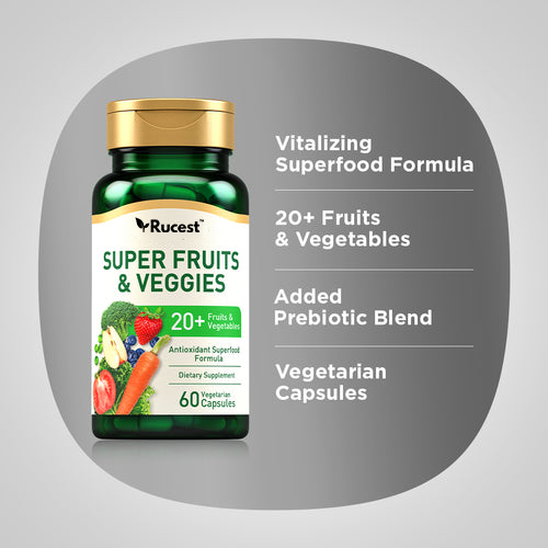 Rucest™Super Fruits and Veggies, 60 Vegetarian Capsules