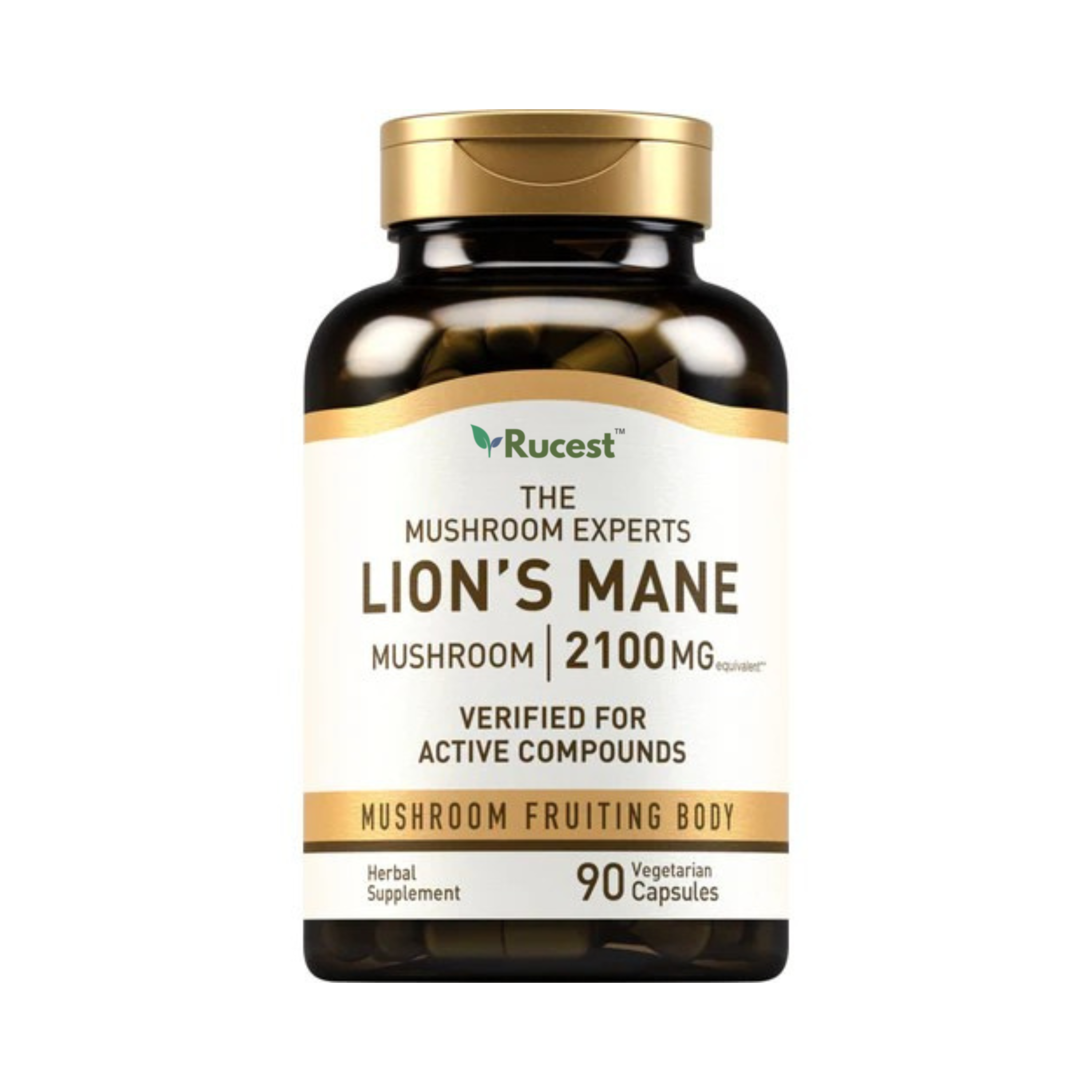 Rucest™Super Lion's Mane Mushroom, 2100 mg, 90 Vegetarian Capsules