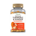 Rucest™Turmeric & Ginger (Delicious Peach), 90 Vegan Gummies