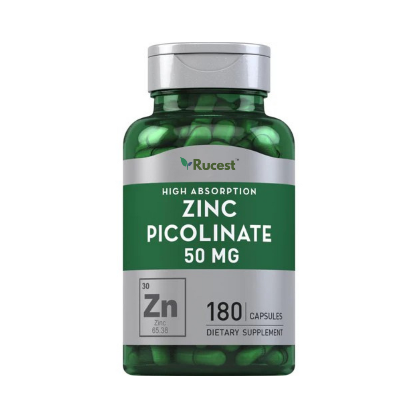 Zinc Picolinate (High Absorption Zinc), 50 mg, 180 Quick Release Capsules