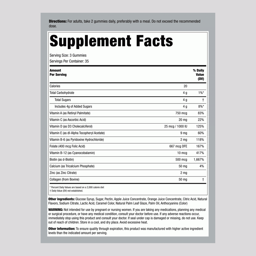 Rucest™Women's Multivitamin (Fruit Flavor), 70 Gummies