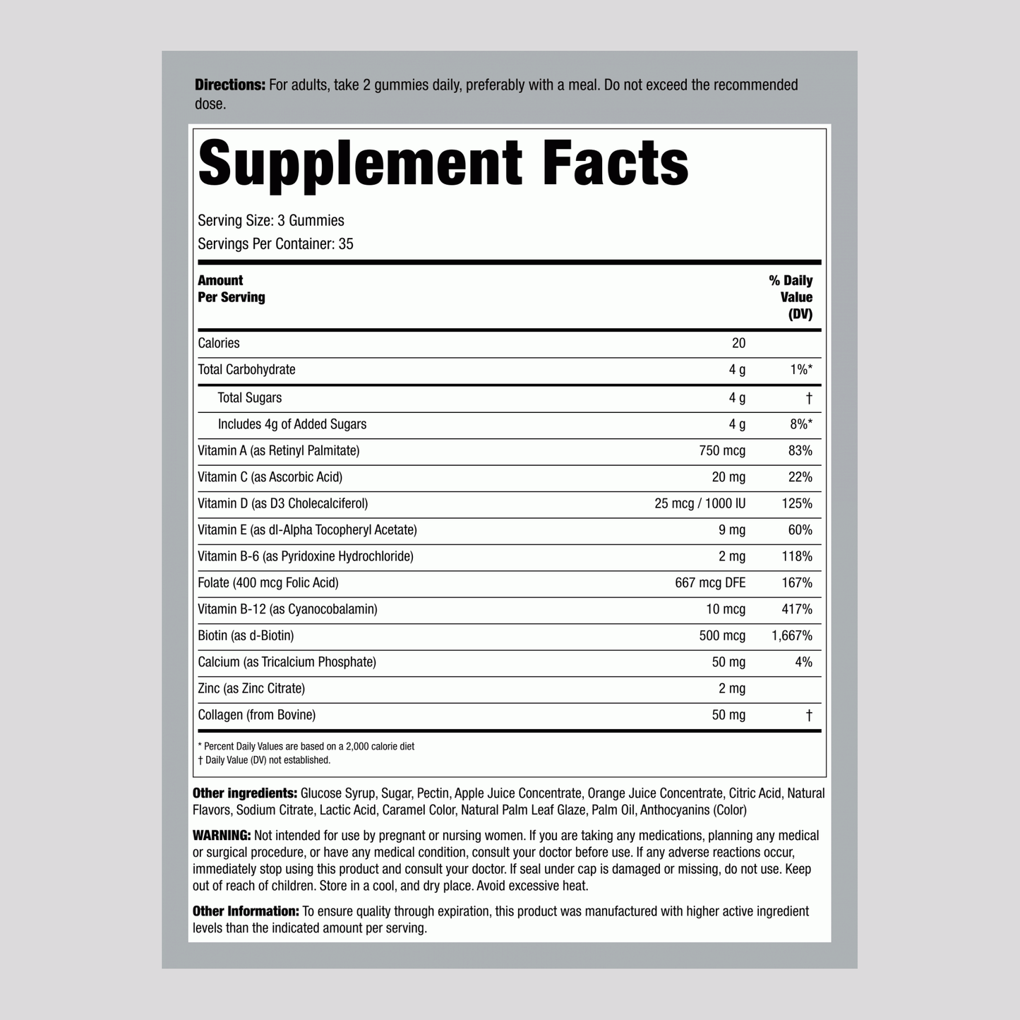 Women's Multivitamin (Fruit Flavor), 70 Gummies