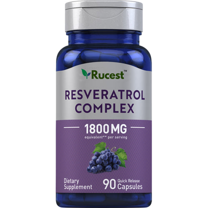 Resveratrol Complex, 1800 mg (per serving), 90 Quick Release Capsules