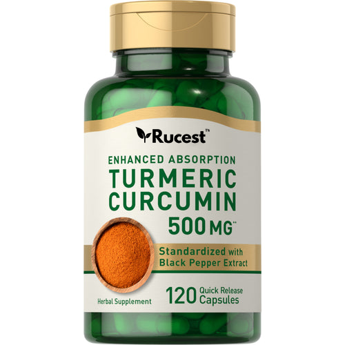 Rucest™Standardized Turmeric Curcumin Complex, 500 mg, 120 Quick Release Capsules